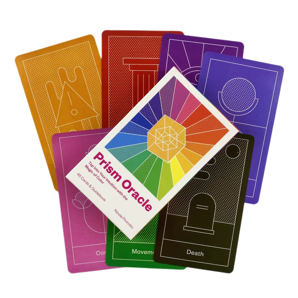 Prism Oracle Cards Fortune Telling Divination Deck English Vision Edition Tarot Board Playing Game For Party