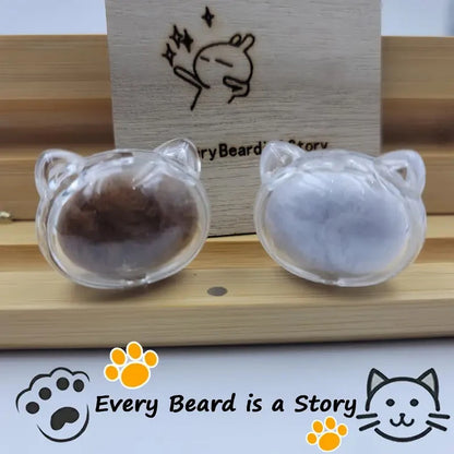 2pcs Pet Hair Keepsake Box Transparent Dog Cat Fur Storage Box For DIY Memorial Decoration Gift For Pet Lovers Display Souvenir