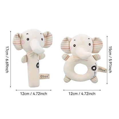 Organic Cotton Hand Rattle Baby Soothing Toy Infant Baby Rattle Toy for Babies