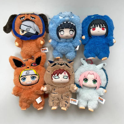 Bandai EAKI Naruto Blind Box Shippuden Party Series Uzumaki Stuffed Plush Bag Pendant Ornament Doll Toy Collection Birthday Gift