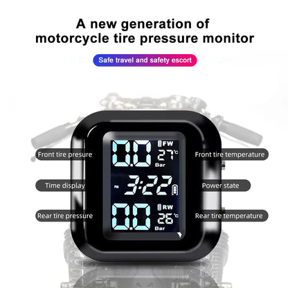 Motorcycle Tire Pressure Sensors Moto TMPS Tire Pressure Monitoring System 2 Wheel Tyre External Sensor for Motorbike Bicycle