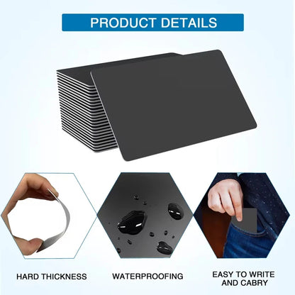 HACHANLUN 5-10PCS NTAG215 Blank NFC Cards PVC Tags NFC215 Black Card 13.56Mhz TagMo Waterproof RFID NFC Phone 504 bytes