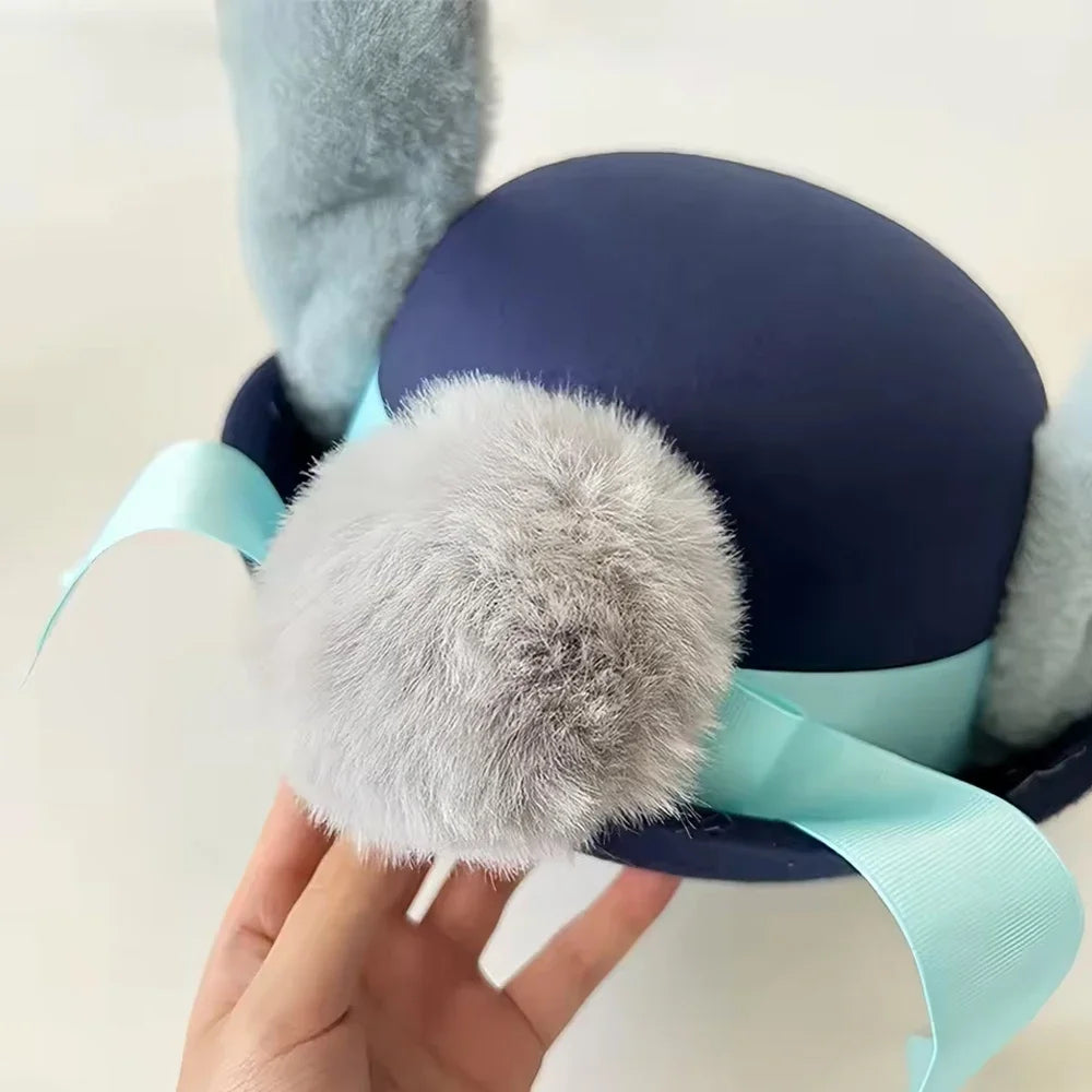 New Disney Zootopia 2 Judy Bendable Bunny Ear Sheriff Hat | Movie Cos Accessory | Xmas/Anime Rabbit Police Headwear