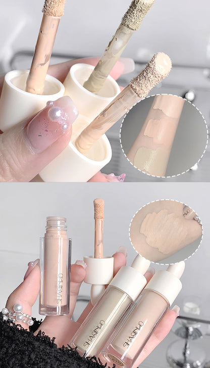 SHAQINUO Flawless Hydrating Concealer - Brightens Dark Circles & Smooths Tear Troughs | Long-lasting Formula, Non-cakey Finish