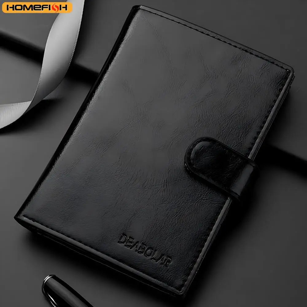 HOMEFISH Stylish Travel Passport Bag Multi-Card Card Holder Portable Multi-Function Men's Wallet