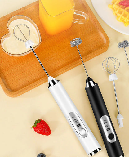 TINSOL  Electric Milk Frother Mini Handheld Wireless Powerful USB Rechargeable Convenience Coffee Milk Whipping Kitchen Whisks