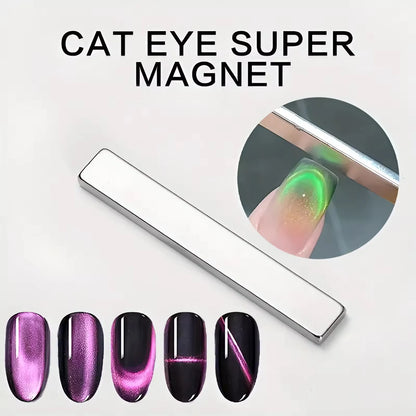 YIKOOLIN 3D Cat Eye Nail Art Magnetic Pen Dual-Ended Wand for Gel Polish DIY Manicure Salon Tools 360° Rotation Design