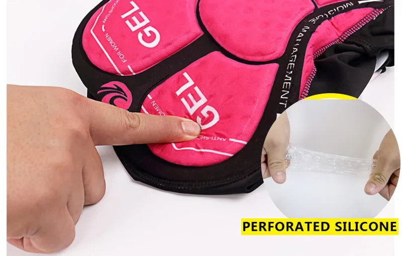 X-TIGER Women Cycling Shorts 5D Gel Padded Shockproof MTB Mountian Bicycle Shorts Road Racing Bike Shorts Summer Outfit Clothing