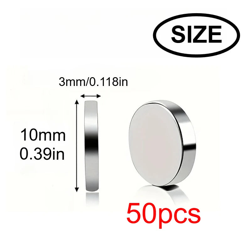 10x3/6x3mm mini whiteboard magnet, widely used in Halloween DIY, refrigerator stickers warehouse tool classification bag buttons