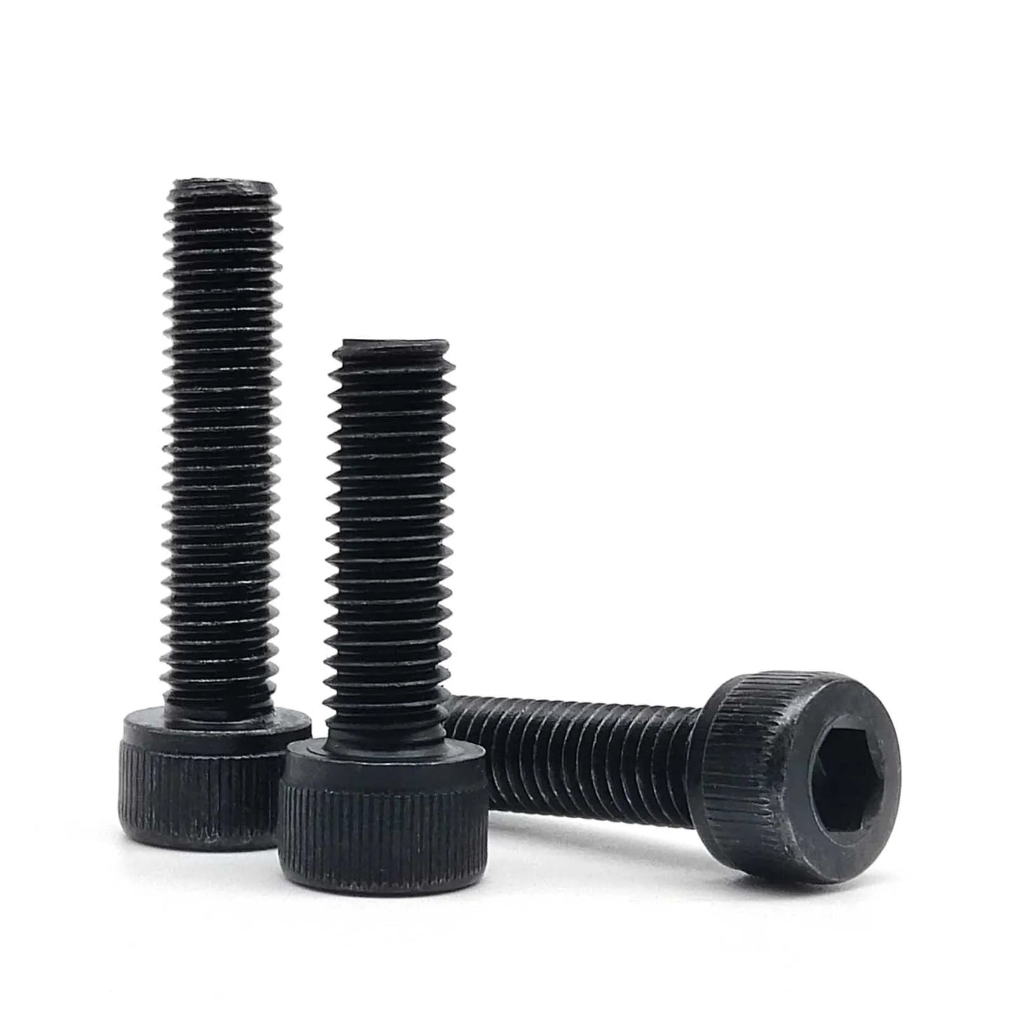 M2 M2.5 M3 M4 M5 M6 M8 DIN912 Whole Fully Thread Hexagon Hex Socket Cap Allen Head Bolt Screw Black Grade 12.9 Steel