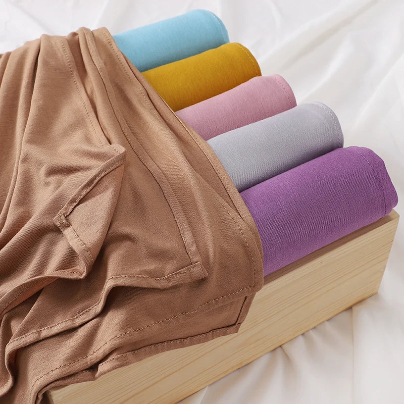 Good Stitch Stretchy Jersey Scarf Jersey Hijab Instant Hijab Plain Muslim Shawls Supplier Turban HeadWraps Foulard Femme