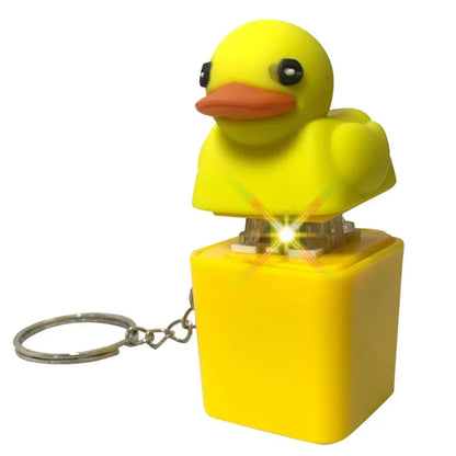 1pcs Hot sale Quacky Duck Keyboard Fidget Toys Keychain Keyboard Toys Finger Button Clicker Sensory Toys Stress Relief Gifts
