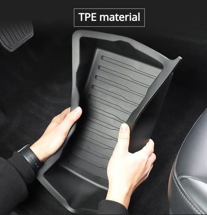Underseat Storage Box for Tesla Model Y 2021-2024 Seats Drawer TPE Hidden Storage Tray Push Pull Car Organizer Car Accessories
