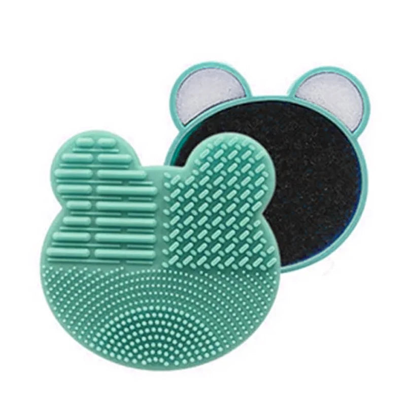 Silicone Makeup Brush Cleaner Folding Powder Puff Cleaning Bowl Eyeshadow Brushes Washing Soft Mat Beauty Tools Scrubber Box