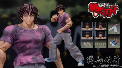 1/12 Scale Anime Baki Hanma Oni Action Figure Real Man Assembly Model Figurine Office Desktop Decoration Ornaments Boy'S Gifts