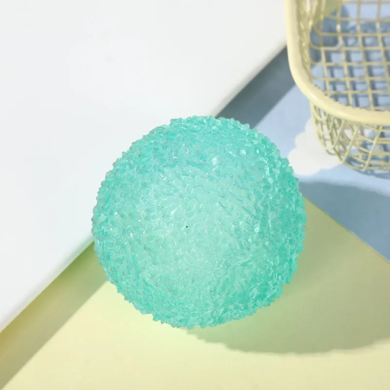 Ice Ball Maltose Squishy Toys Blue Mochi Sensory Fidgets Toy Simulated Transparent Anti Stress Slow-rebound Decompression Toy