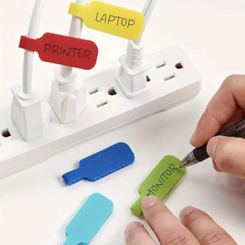 32/10/5/2- Colorful cable ties with writable function - Durable cable labels for organizing and identifying