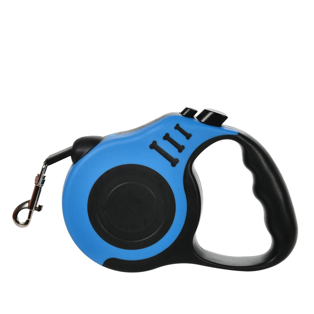 3M/5Metre Dog Leash Walking Automatic Pet Collar ABS Case Nylon Rope Dog Harness Dog footprint Puppy Dog Footprints Keychain