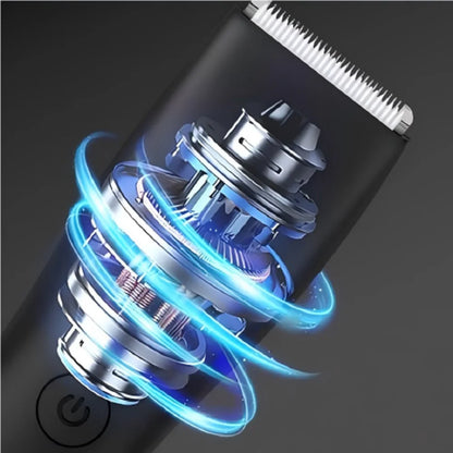 [IPX6] Men's Groin/Body Trimmer w/ SkinSafe - Foil Blades & Precision, Rechargeable Ball Shaver for Sensitive Skin