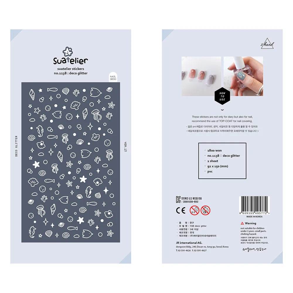 Korean Brand Suatelier Collection Daily Food Vlog Stickers DIY Scrapbooking Journey Diary Stationery Stickers Supplies