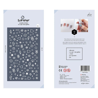 Korean Brand Suatelier Collection Daily Food Vlog Stickers DIY Scrapbooking Journey Diary Stationery Stickers Supplies