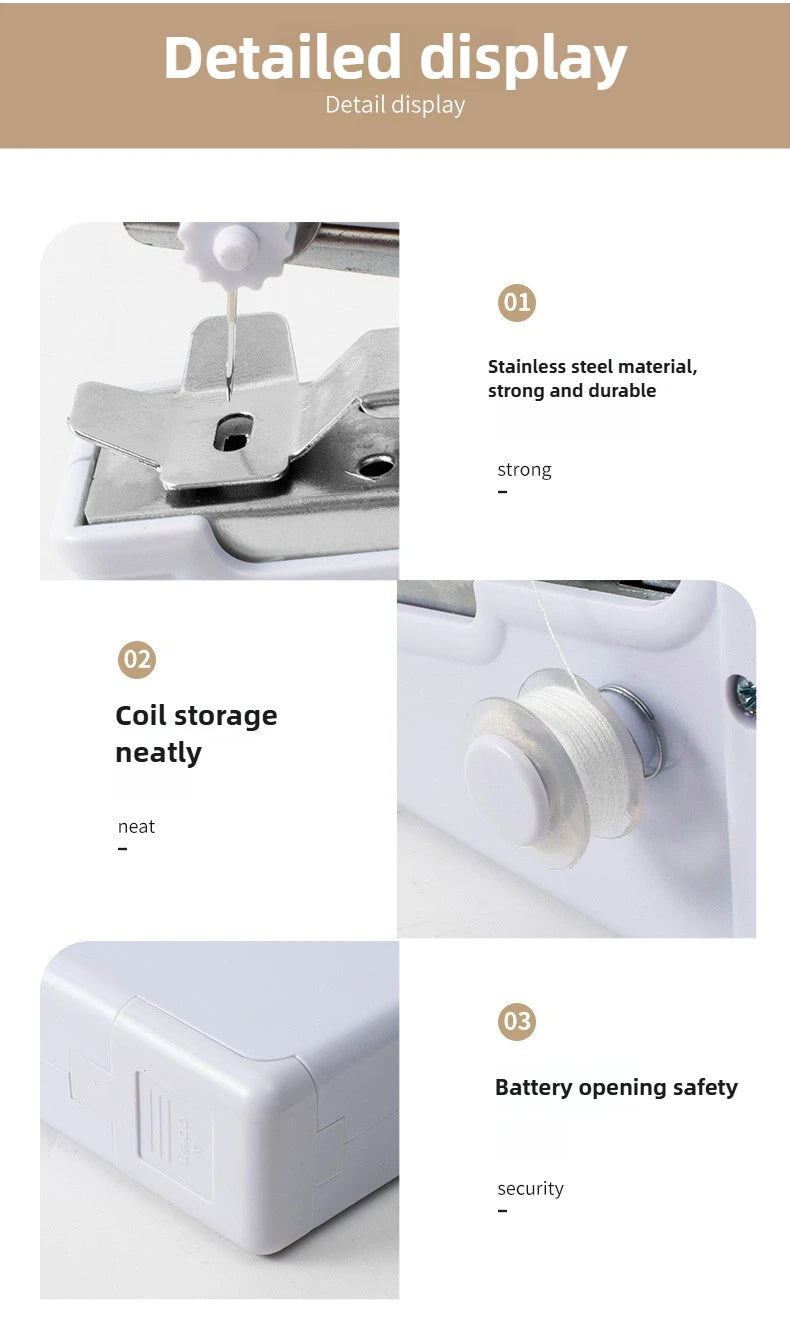 Sewing machine household small multi-function portable mini DIY manual tailor sewing machine manual sewing machine