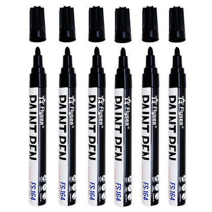 Black/White Oil Based Paint Pens, Permanent Marker for Metal, Wood, Canvas, Fabric, Plastic, Tire, Glass, Waterproof
