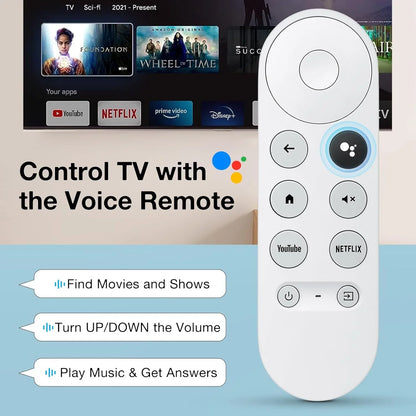 G9N9N Google Chromecast 4k Snow Voice Remote Control Replacement for Streaming Media Player Matching Required