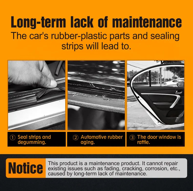 Rubber Seal Protectant | Rejuvenates Color & Flexibility, Prevents Sticking in Winter, Prolongs Rubber Seals on Doors & Windows