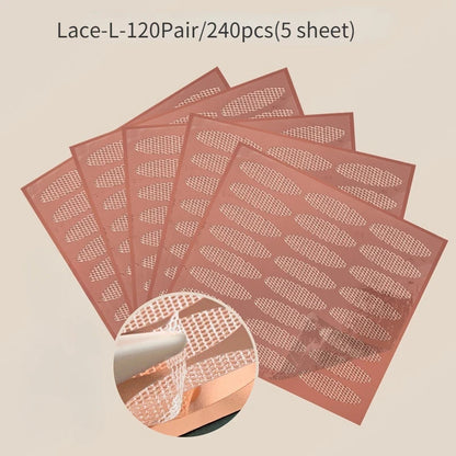 Lace Mesh Olive-shaped Eyelid Paste-shaped Invisible Double Fold Eyelid Shadow Tape Sticker Beauty Makeup Eyelid Tool 180-480Pcs