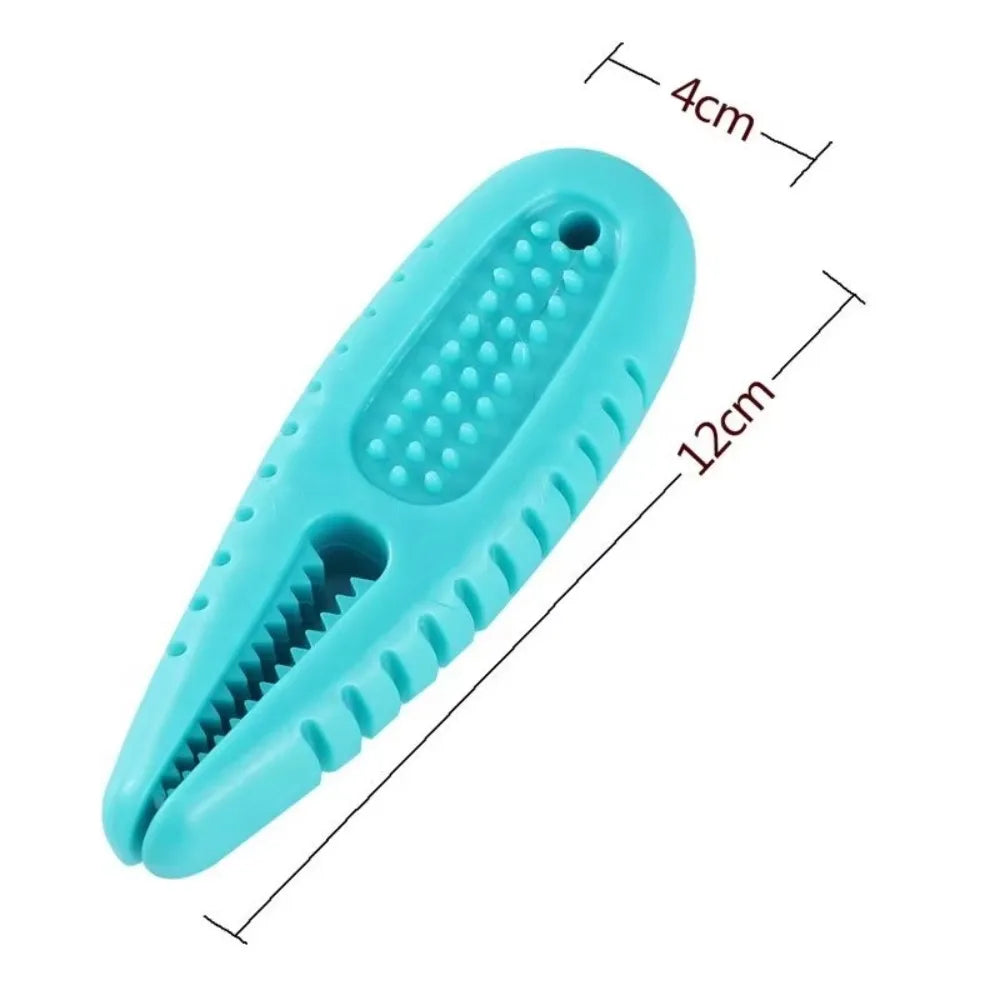 Dog Hollow Ball Toy Rubber Chew Toys for Dogs Cleaning Teeth Molar Bite Resistant Toy with Bell Puppy Training Game