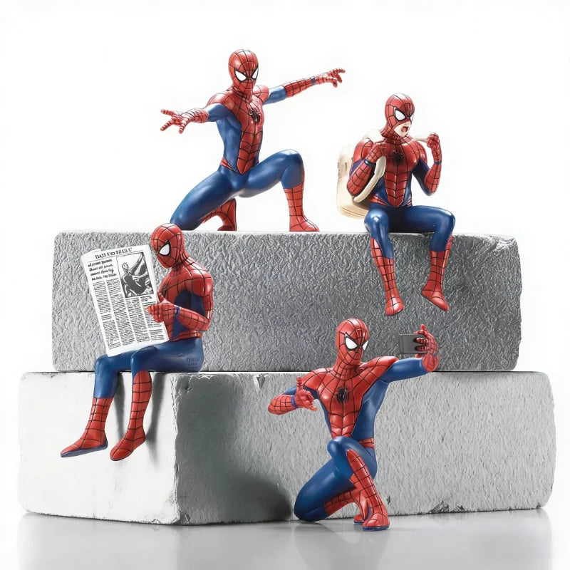 NEW 7-9cm Action Figure Spider-Man Anime Collection Mini Toys Model Children Gift Hasbro Marvel Spider Man Superhero Spiderman