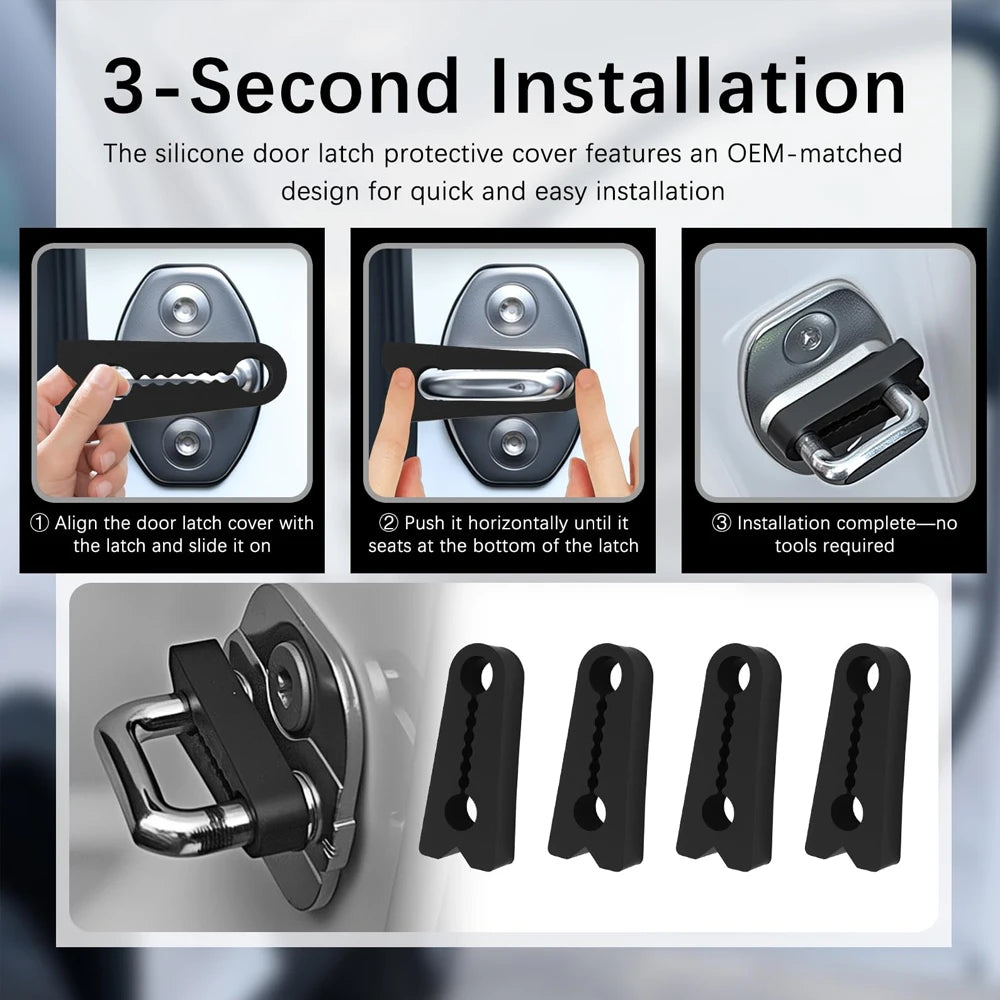 4/8pcs Car Door Shock Absorber Universal Car Door Buckle Soundproof Deadener Damper Cushion Anti-Vibration Buffer Pad