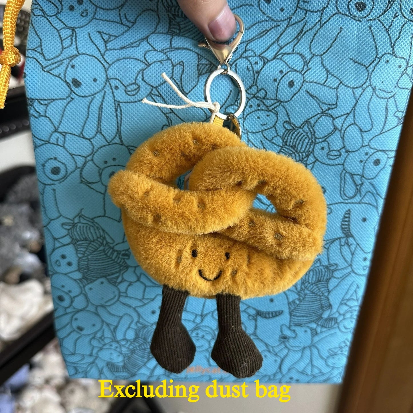 JC Hot Bag Cute Plush Toy label cute girl bag charm plush toy keychain Kawaii plush toy perfect as a birthday  Limited New Gift