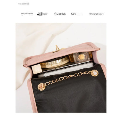 New Embroidered Bag 2024 Ladies Bags Trendy Women's Bag Cross border Small Square Bag Fashion Chain Bag