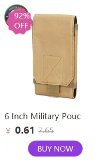 1000D New Outdoor Casual Men Coin Wallet Portable Mini Money Coin Pouch Keys Holder Waist Bag Round Small Case Zipper Wallet