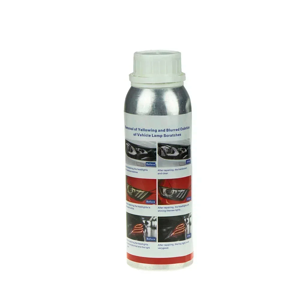 800ml Headlights Liquid Polymer Headlight Chemical Polish Repair Fluid Refurbishment Scratch Repair Polishing Headlights Kit