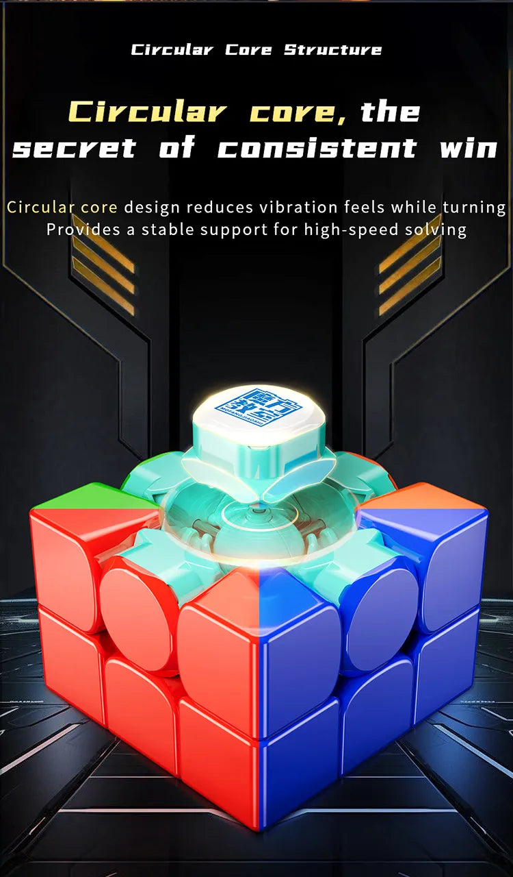 [CubeFun] MoYu RS3M V5 3x3x3 Magnetic Magic Cube Ball Core Professional Cubo Magic Speed 3x3 Cube RS3M Moyu Cubing Puzzle Toys