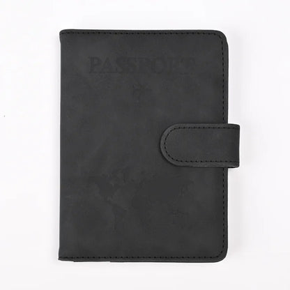 Travel Passport Cover Holder Case PU Leather Men Women Ticket Wallet Protective with Credit Card Holder Protector Cover Case