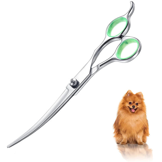 Pet Hair Scissors Grooming Stainless Steel Dog Scissors Pets Shears Animal Cutting Feet Ear Eye Hair Trimming