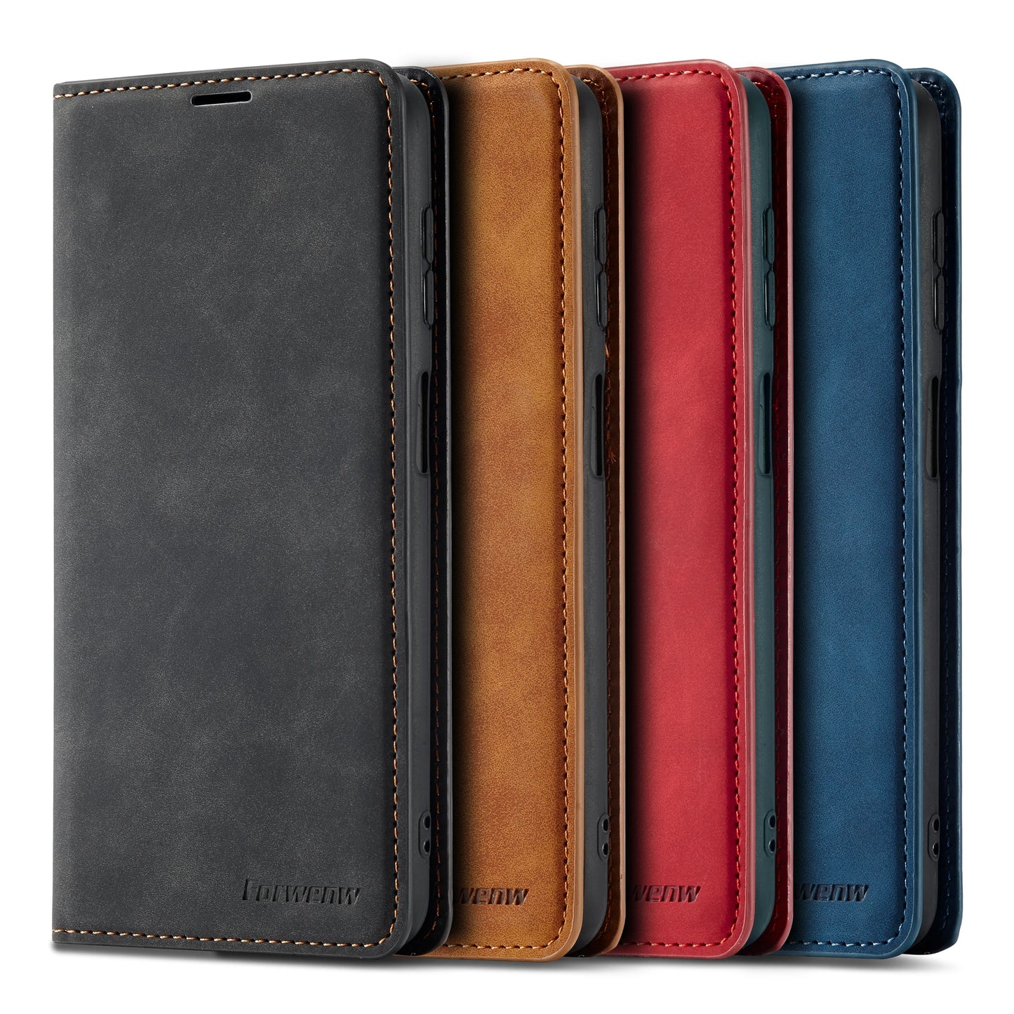 Leather Phone Case For Samsung S26 S25 edge S24 S23 FE S22 Ultra S21 S20 S10 Plus Note 20 10 9 Magntic Flip Card Wallet Cover