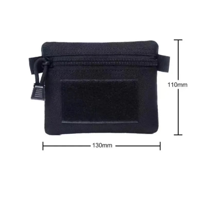 Outdoor EDC Molle Wallet Portable Waterproof Zipper Waist Pouch for Camping Hiking Hunting Travel EDC Pack