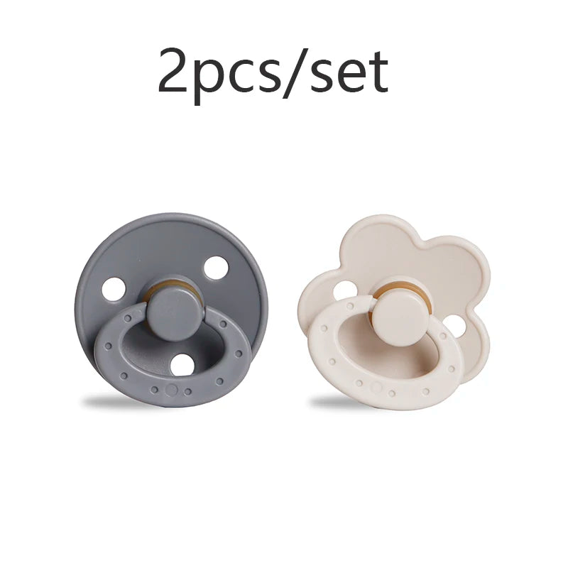 Modabebe Silicone Baby Pacifier Food Grade Silicone Newborn Soother Solid Color Dummies Silicone Nipple For Bebe 2PCS