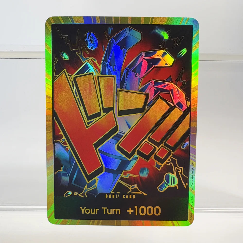 1PCS/30Pcs One Piece TCG GOLD DON!! Anime Collection Cards PRB-01 Foil English SUPER PARALLEL FOIL NM Refraction The Gift
