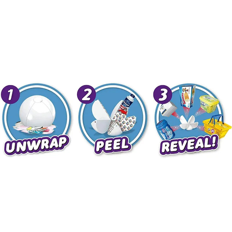 5 Surprise Mini Brands Series 1 by ZURU Mystery Real Miniature Collectible Toy Capsule Anime Figure Toy Birthday Surprise Gift