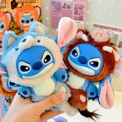 NEW Disney Stitch Wild Animal Series Blind Box Plush Dolls Pendant Cute Doll Ornament Mystery Box Surprise Toys Gifts