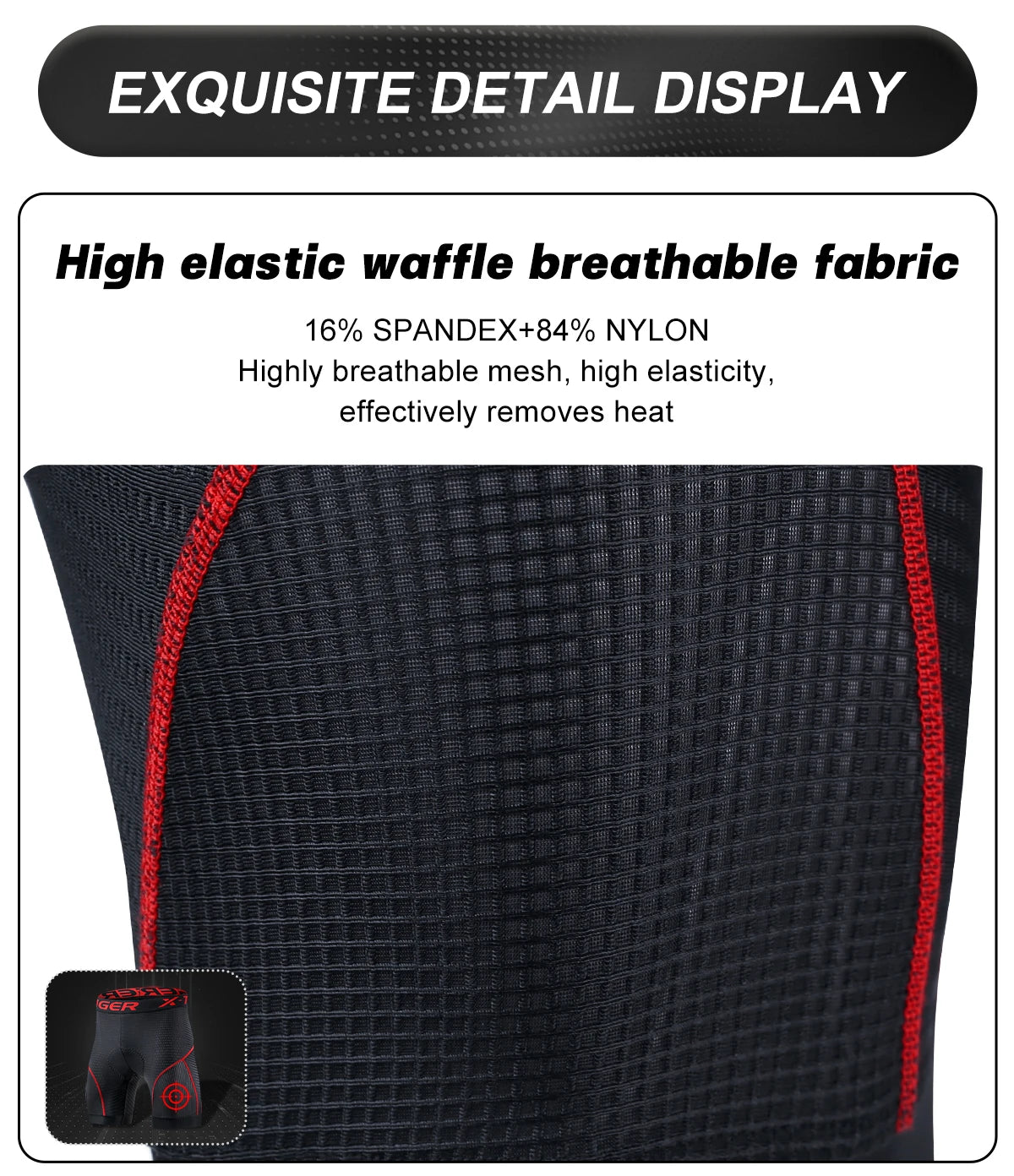 X-TIGER Cycling Shorts Breathable Mesh Cycling Underwear Gel Pad Shockproof MTB Bike Shorts Bicycle Underwear