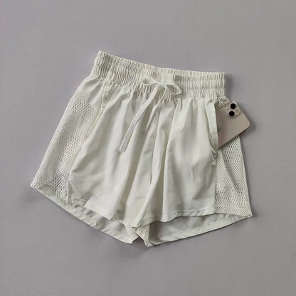 Women's Summer Sports Fitness Short Quick Dry Loose Anti Glare with Pocket Style New Pants
