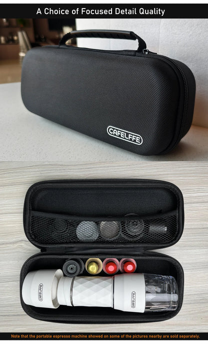 Cafelffe Portable Coffee Machine Travel Bag Outdoor Combination Gift Giving Camping hiking EVA case carrying case storage bag