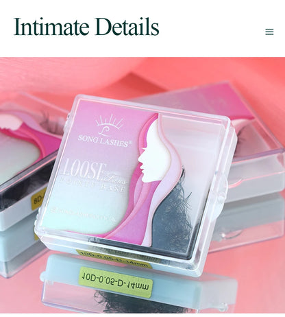 Song lashes Promade Fans 3D-10D07Pointy base loose fans Sharp thin root Korea PBT material 500 Fans Eyelash Extensions Choice